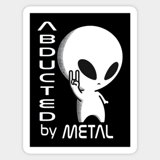 Cute and Metalhead Grey Alien Sticker